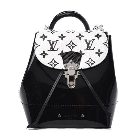 louis vuitton hot springs backpack black and white|Louis Vuitton Pop Hot Springs Backpack Monogram Black White.